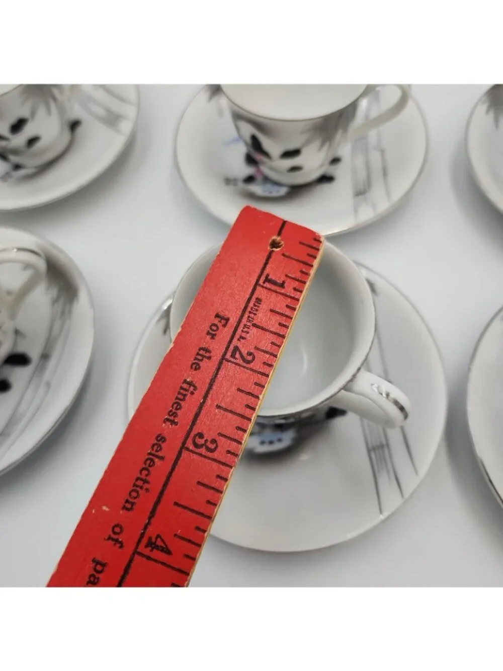 Vintage Japanese Kutani Lithopane Coffee Tea Set Pot Suger Creamer Cups Saucer